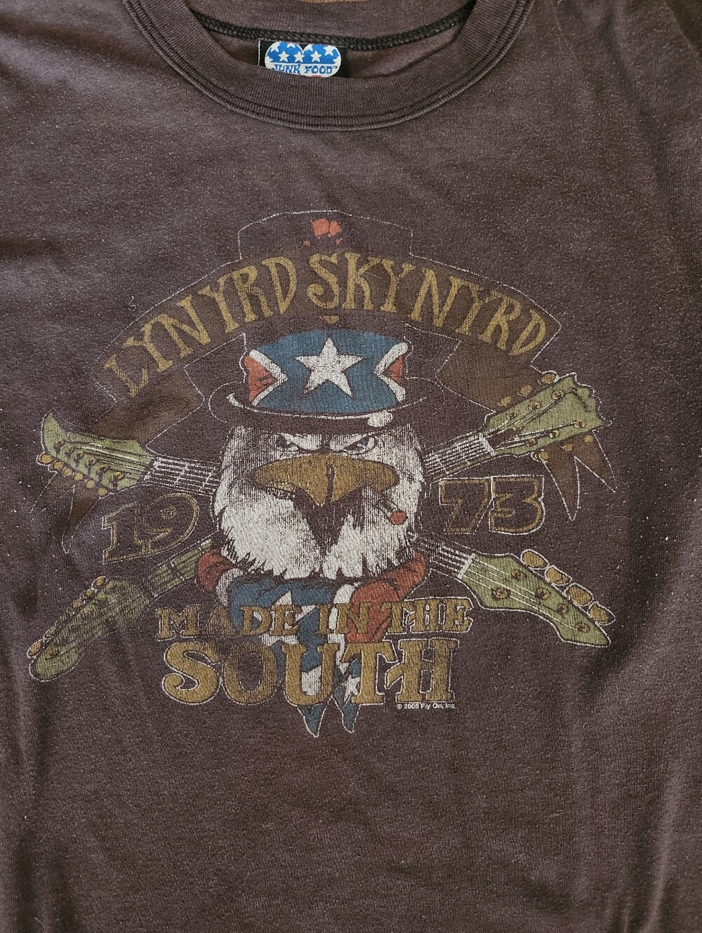 Vintage Junk Food Loves Winterland Classic Rock Lynyrd Skynyrd Eagle Graphic Tee